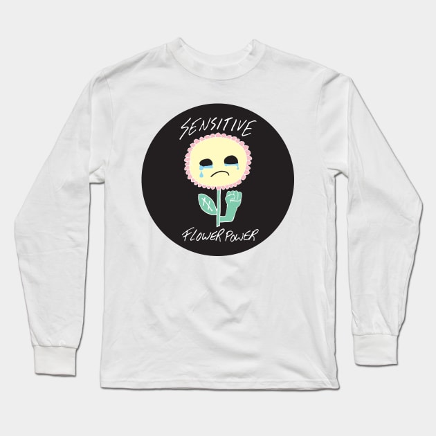 Sensitive Flower Power Long Sleeve T-Shirt by PaperKindness